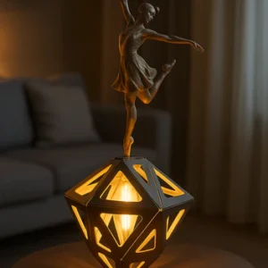 Celestial Dancer™ – Ballerina Sculpture Geometric Lamp