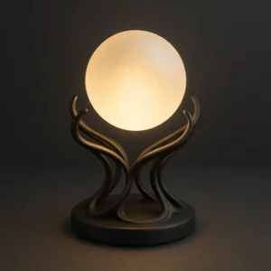 culpted Moon Globe Ambient Lamp